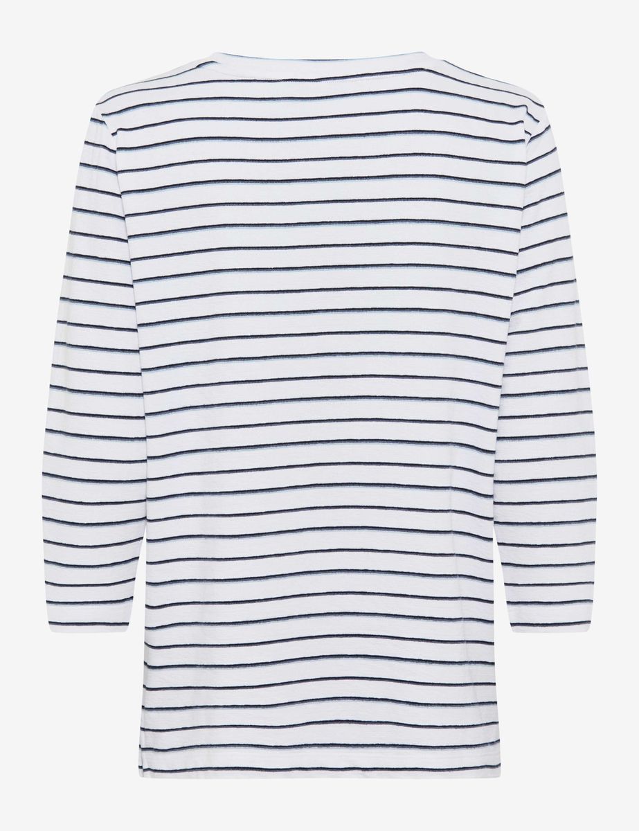 Gestreiftes Shirt mit 3/4-Arm