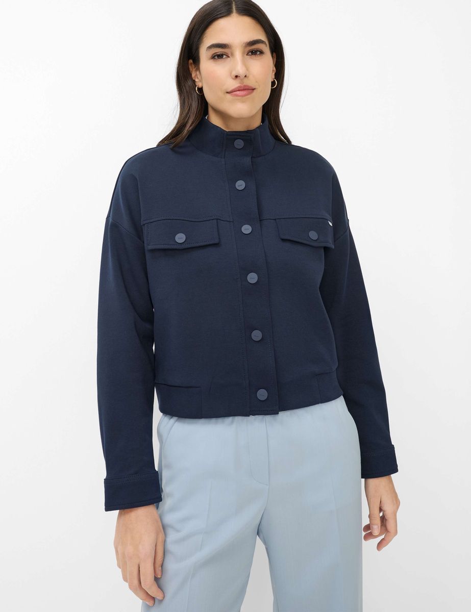 Strukturierte Utility-Jacke mit Knopfleiste