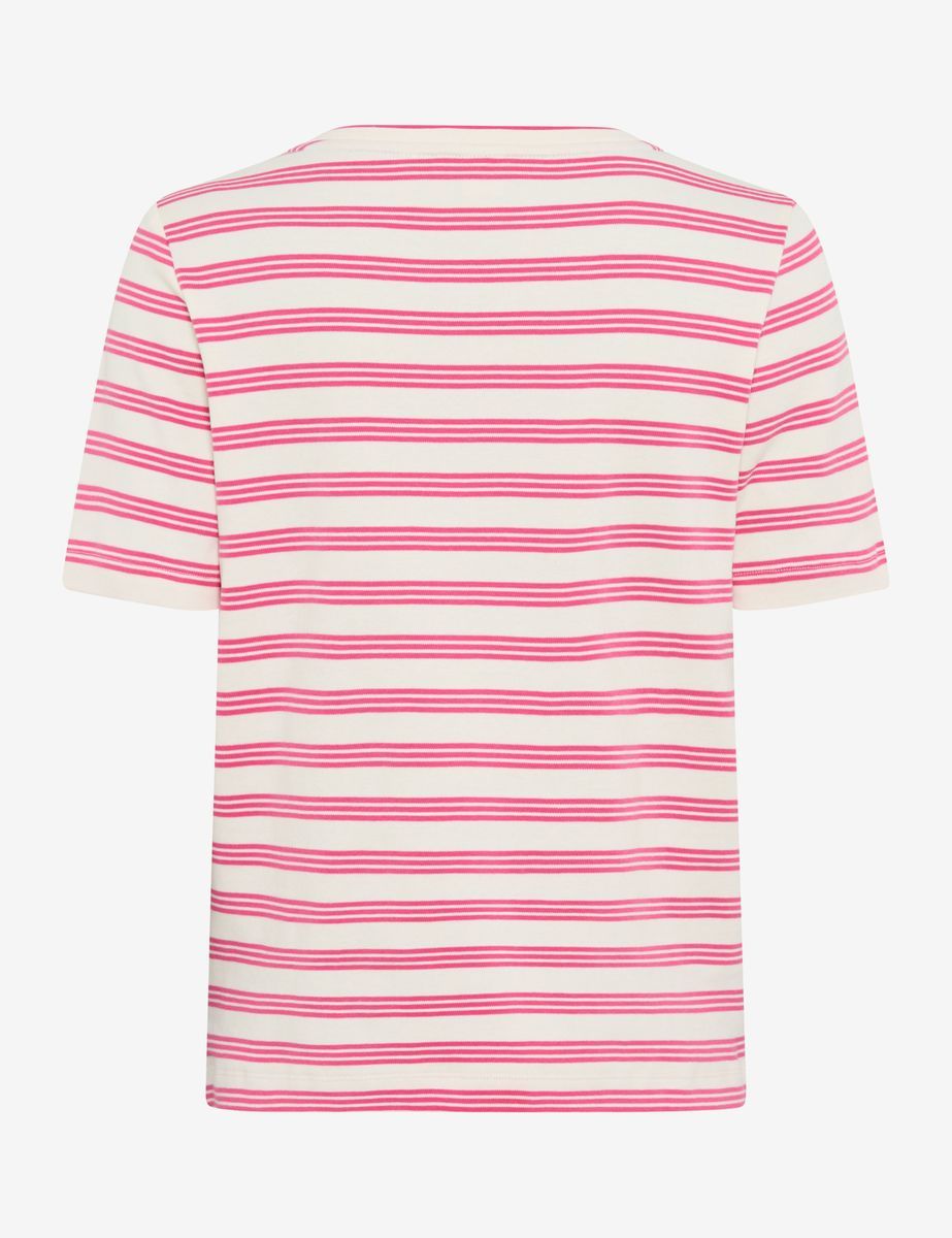 Klassisches gestreiftes Baumwoll-T-Shirt