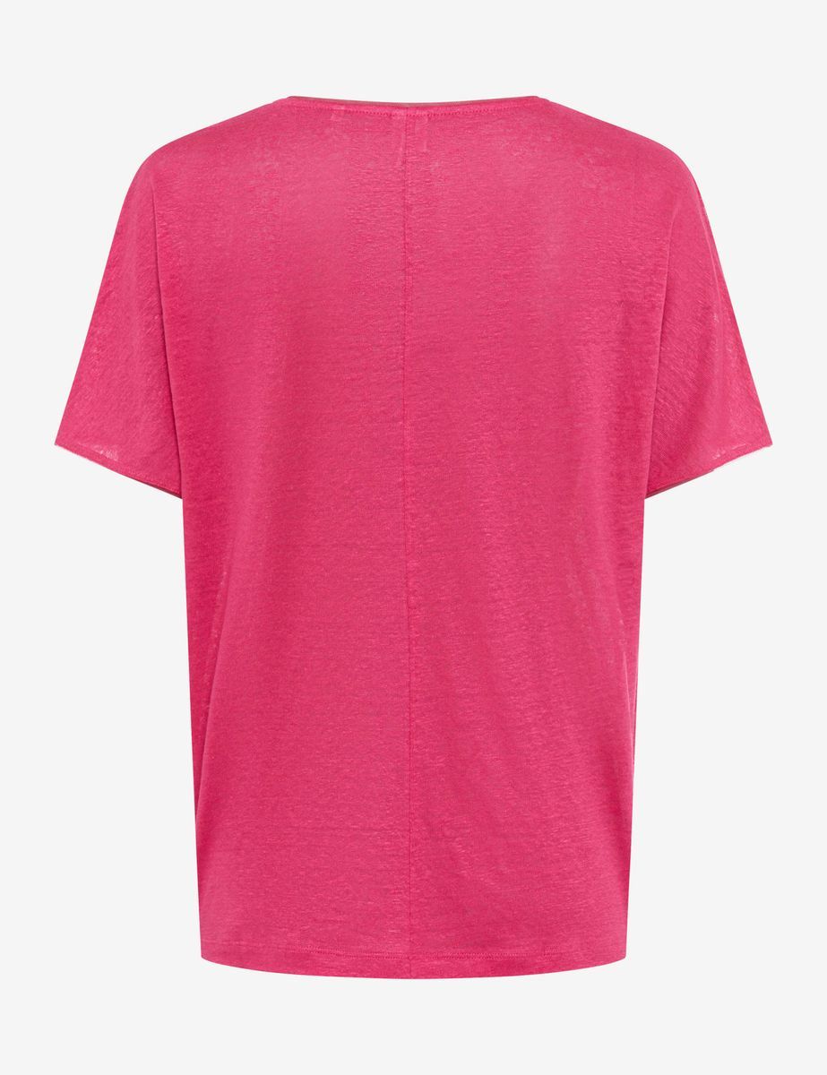 Locker geschnittenes T-Shirt aus Reinleinen