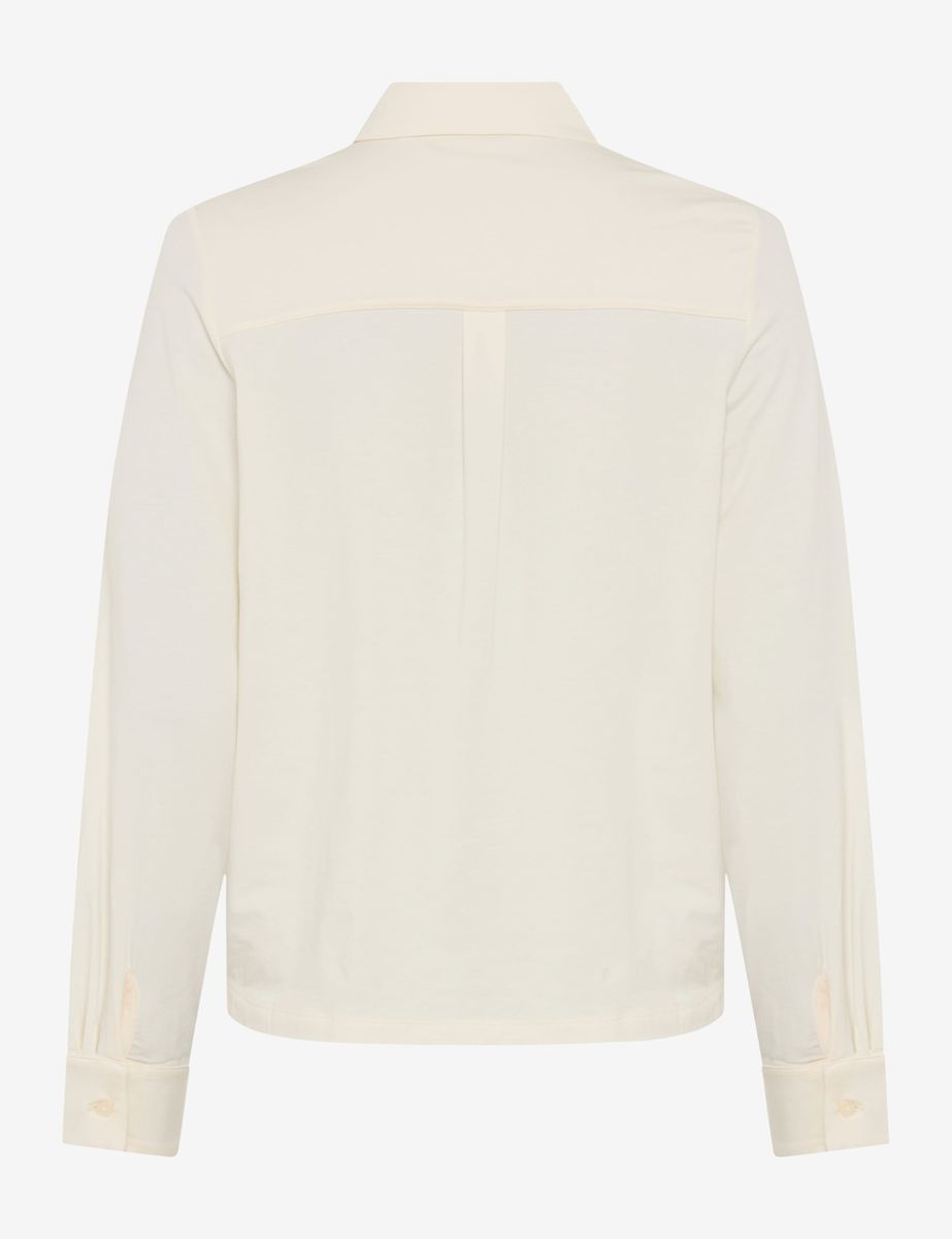 Klassische Jersey-Bluse in Ecru