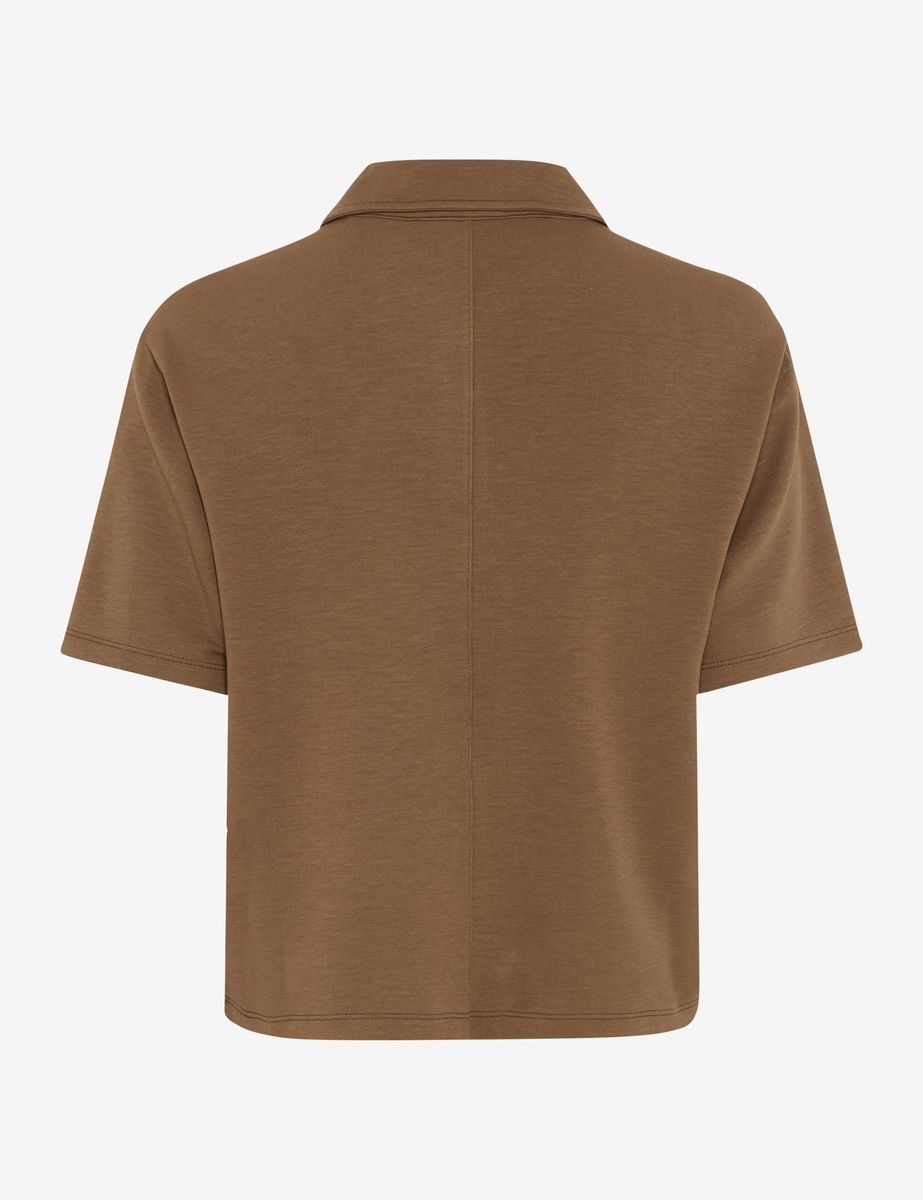 Interlock-Poloshirt mit Knopfleiste