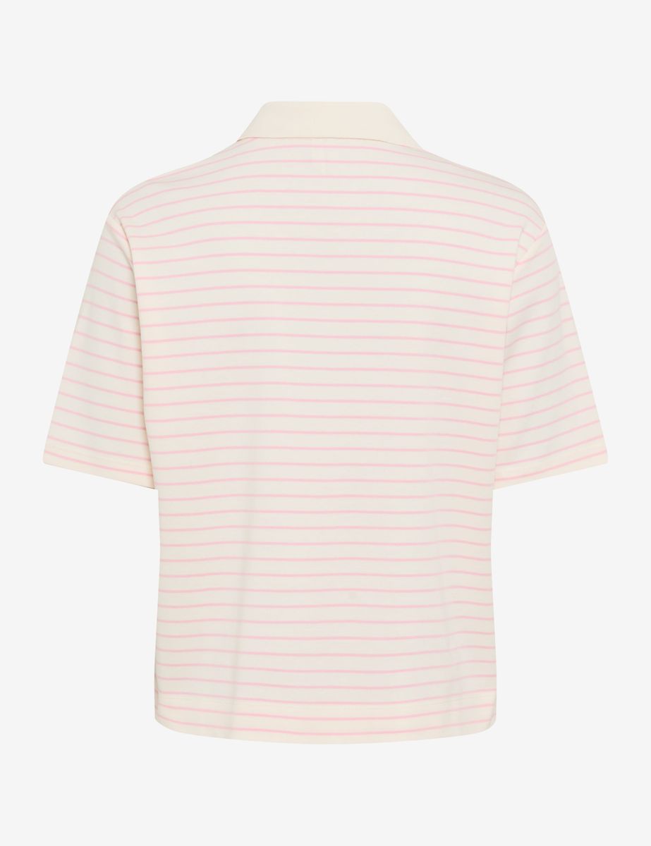 Gestreiftes Polo-Shirt aus Interlock-Baumwolle