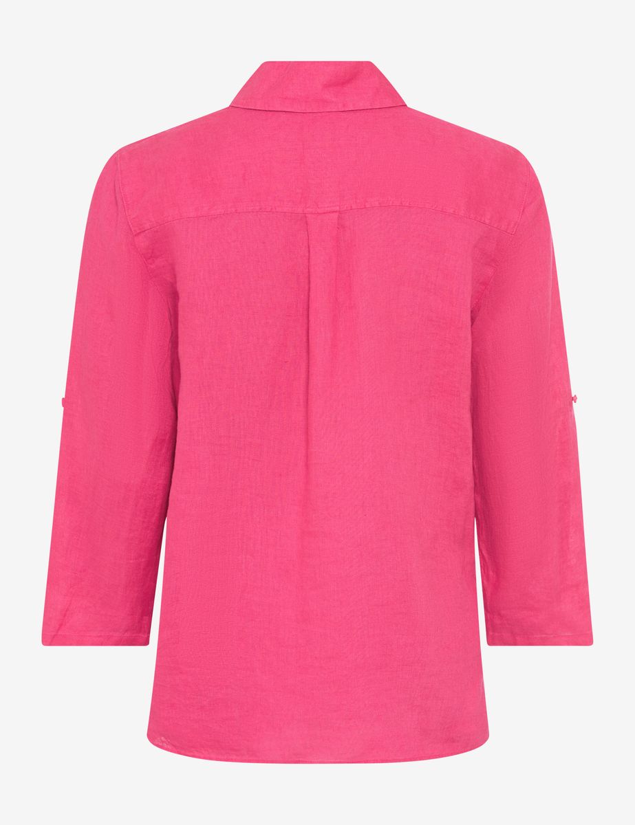 Klassische Hemdbluse aus Reinleinen