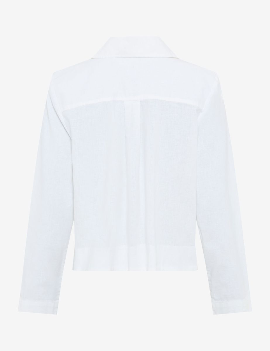 Utility-Hemdjacke aus Leinenmix