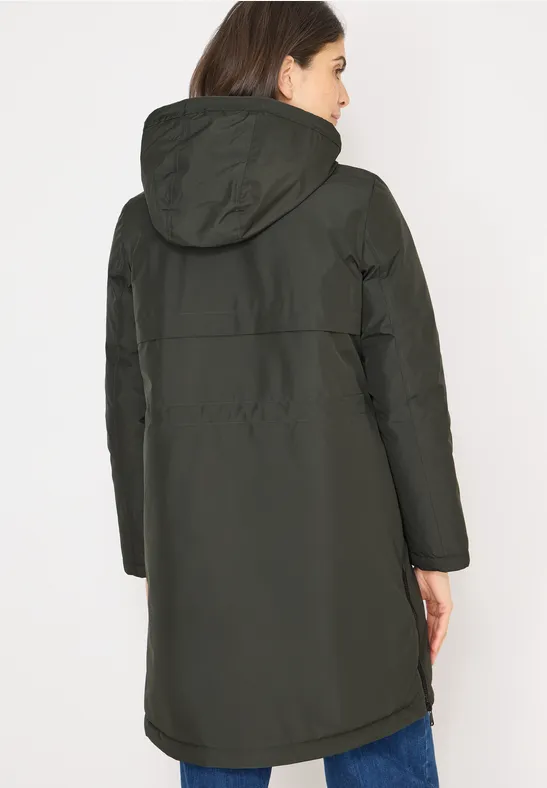 Sportiver Kapuzenparka mit Kordelzug