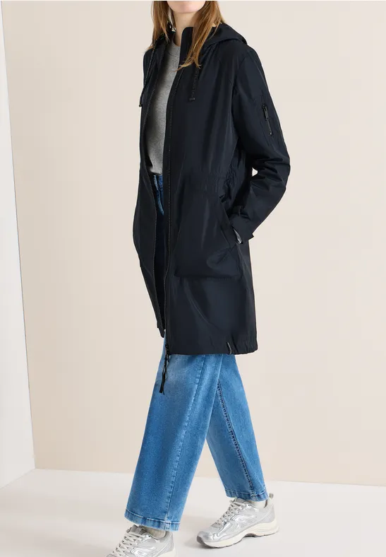 Langer Utility-Parka mit Kapuze