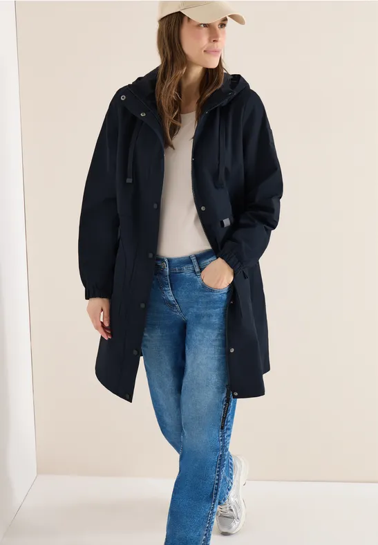 Kapuzenparka mit verstellbarer Taille