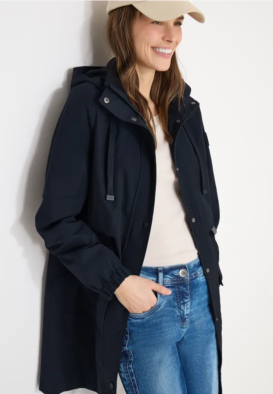 Kapuzenparka mit verstellbarer Taille