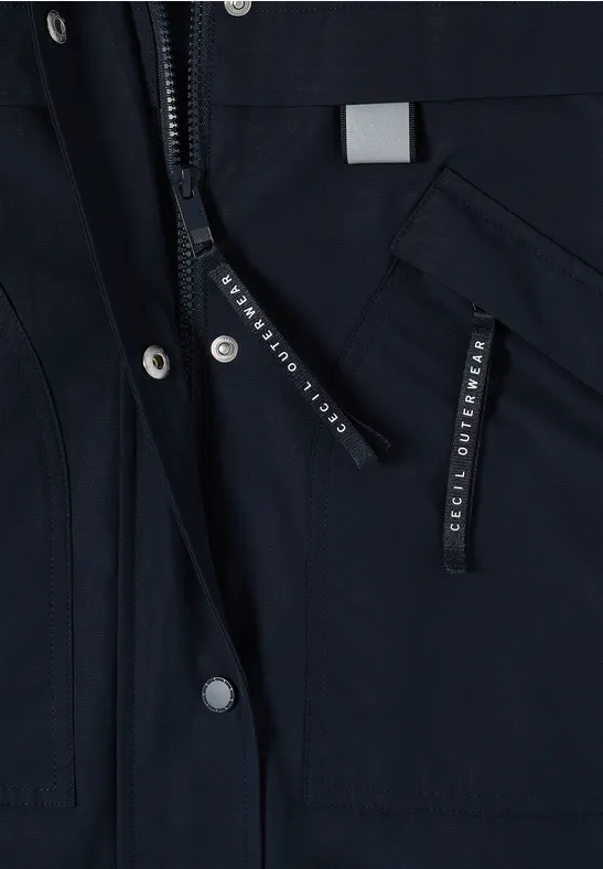 Kapuzenparka mit verstellbarer Taille