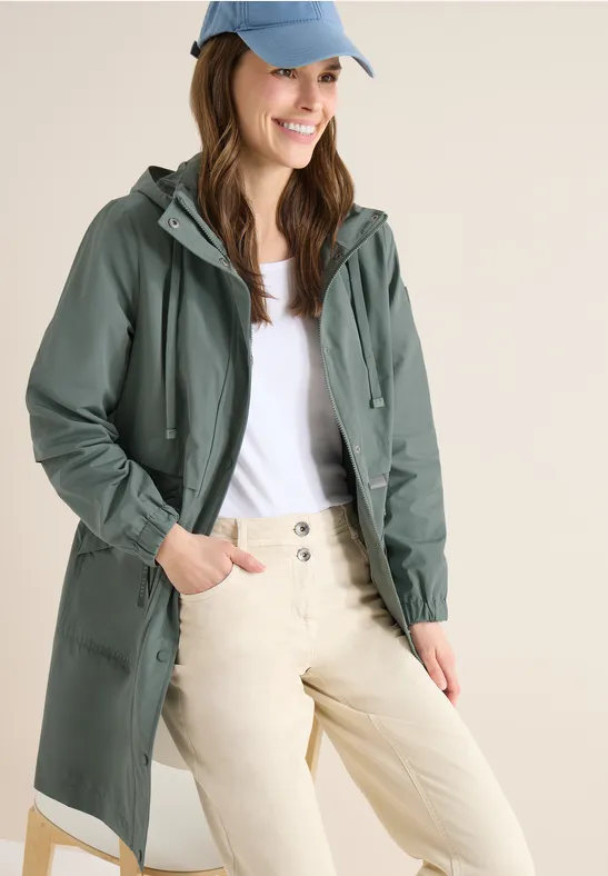 Funktionaler Kapuzenparka mit Kordelzug