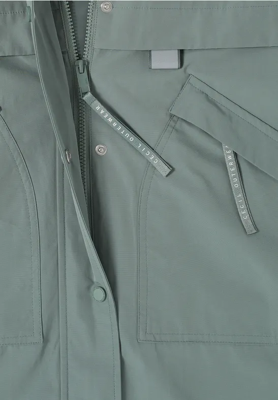Funktionaler Kapuzenparka mit Kordelzug