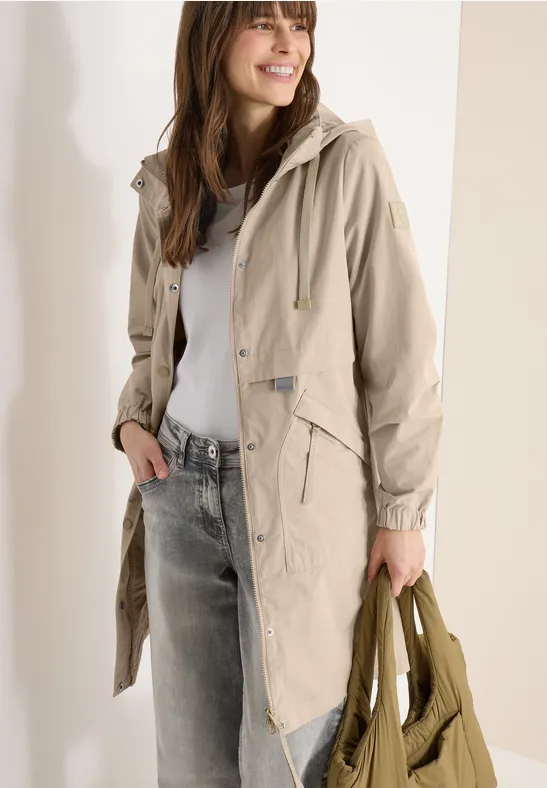 Utility-Jacke mit Kapuze und Tunnelzug