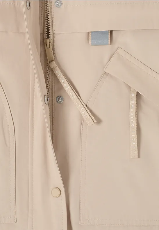 Utility-Jacke mit Kapuze und Tunnelzug