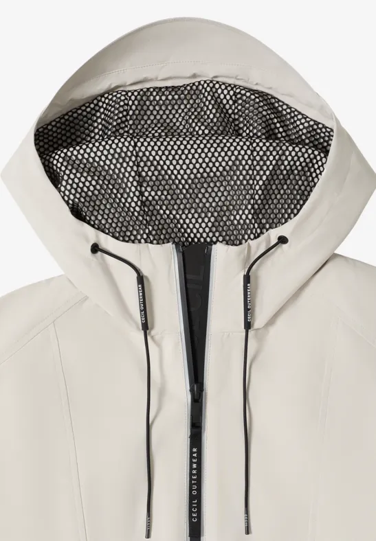 Leichter Softshell-Parka mit Kapuze