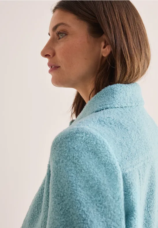 Strukturierte Jacke in Woll-Optik