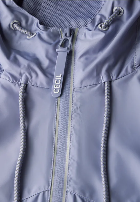 Leichte Kapuzen-Windjacke mit Tunnelzug