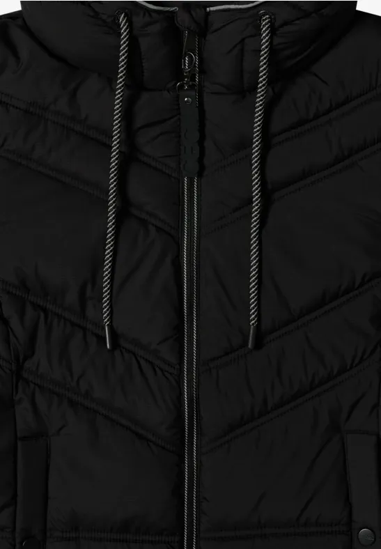 Gesteppte Pufferjacke mit Kapuze