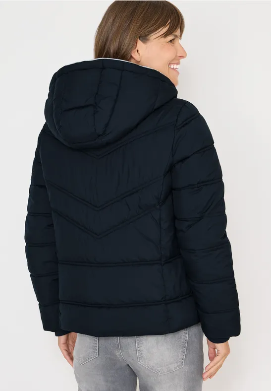 Gesteppte Pufferjacke mit Kapuze