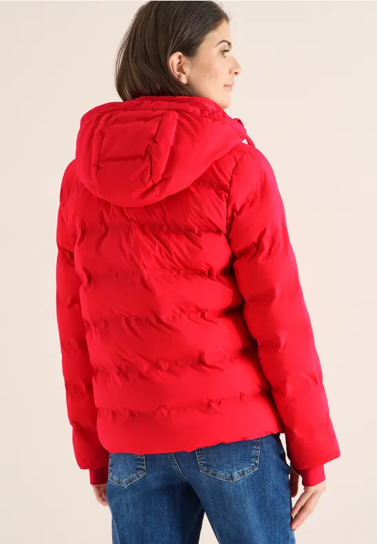 Gesteppte Pufferjacke mit Kapuze