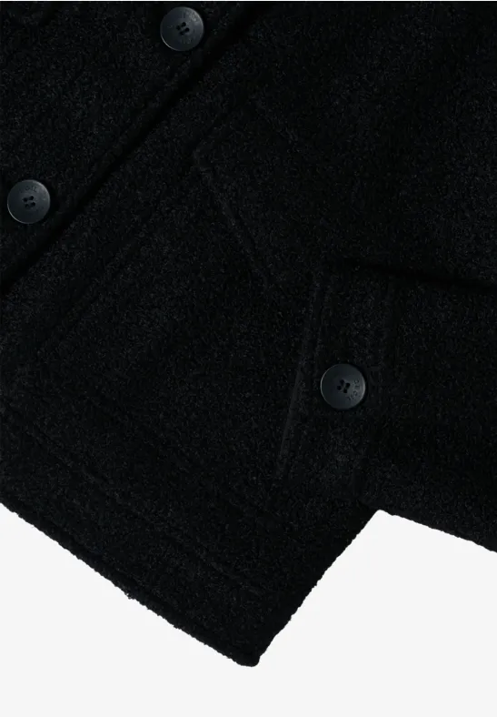Strukturierte Jacke in Wolloptik
