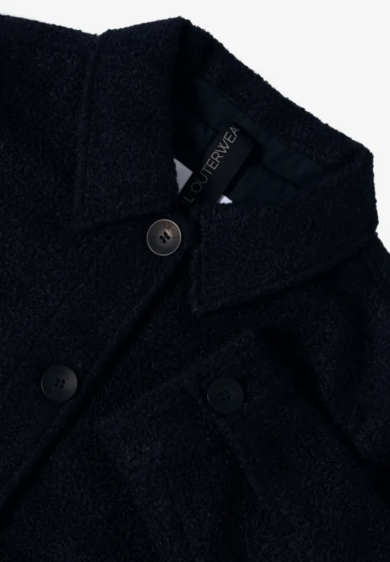 Strukturierte Hemdjacke in Wolloptik