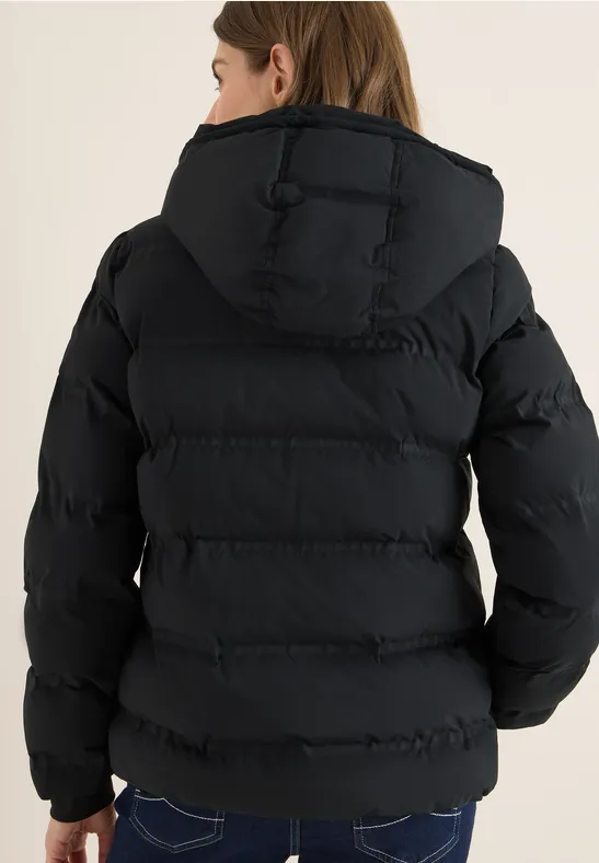 Sportliche gesteppte Pufferjacke mit Kapuze