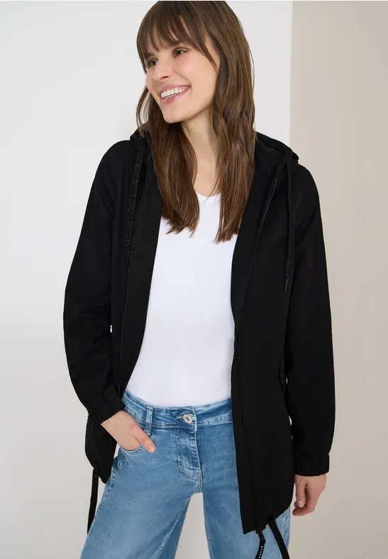 Sportiver Midi-Parka mit Kapuze