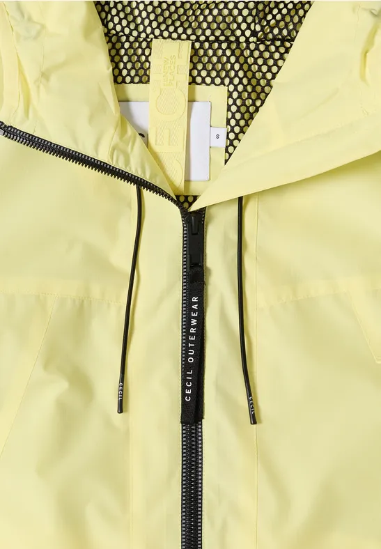 Sportiver Softshell-Windbreaker mit Kapuze