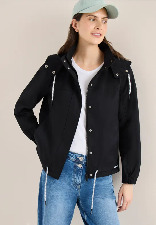 Utility-Jacke mit Kapuze und Tunnelzug