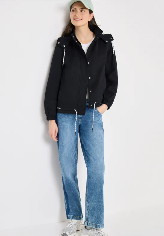 Utility-Jacke mit Kapuze und Tunnelzug