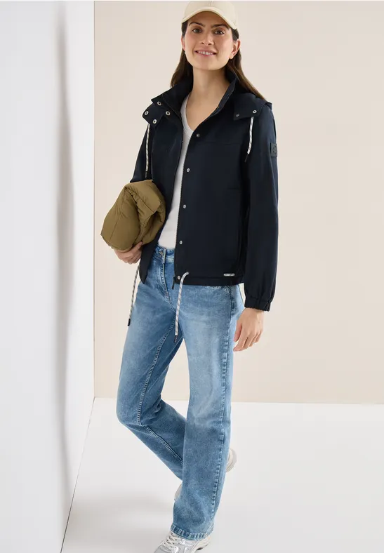 Kapuzenjacke aus Baumwollmix im Utility-Stil
