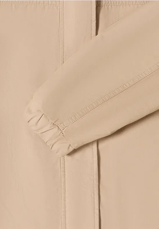 Funktionale Baumwollmix-Jacke mit Tunnelzug