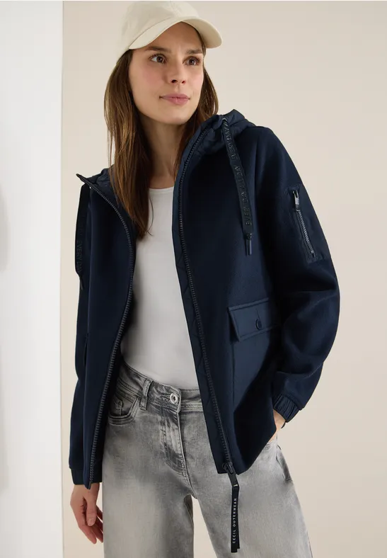 Utility-Jacke im Materialmix
