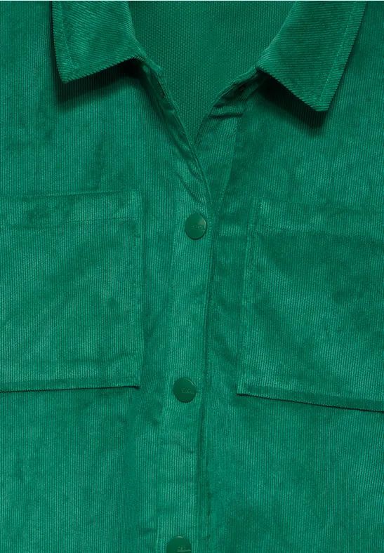 Kurze Cord-Hemdjacke