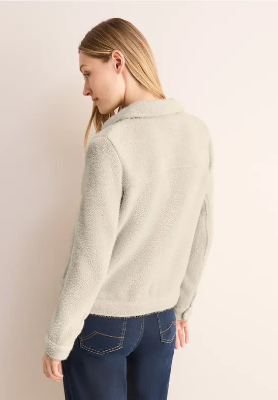 Weiche strukturierte Hemdjacke mit Taschen