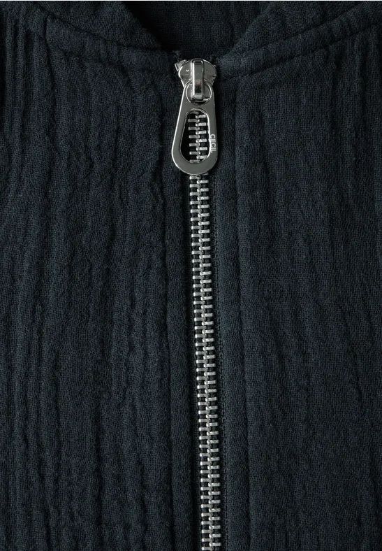 Kurze Musselin-Blousonjacke