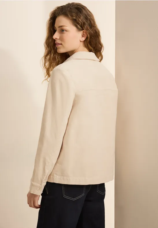 Lässiges Cord-Overshirt mit Knopfleiste