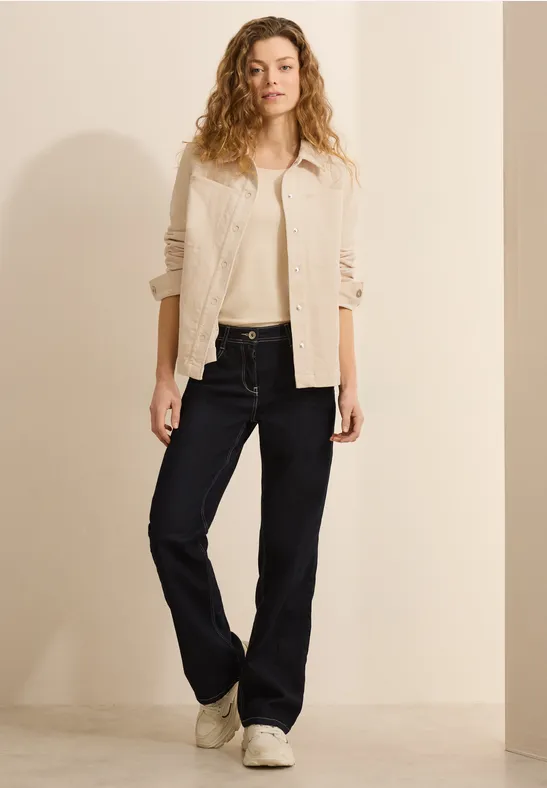 Lässiges Cord-Overshirt mit Knopfleiste