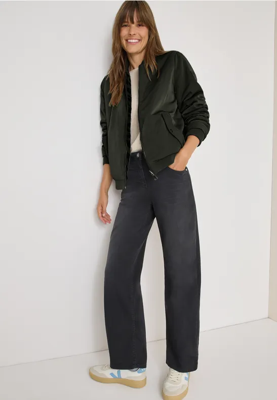 Wendbare Blousonjacke mit Webpelz