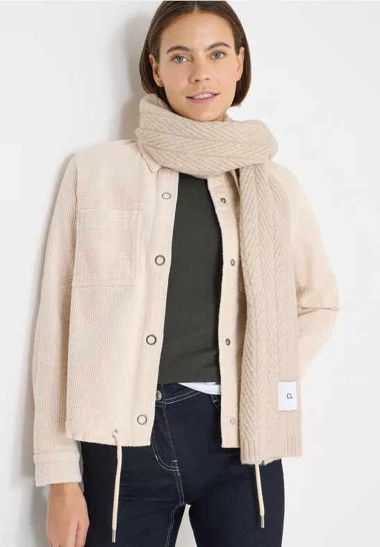 Vielseitige Cordjacke mit Tunnelzug
