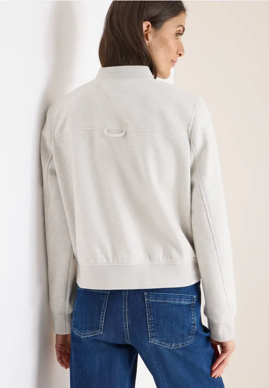 Minimalistische Blousonjacke in Wolloptik