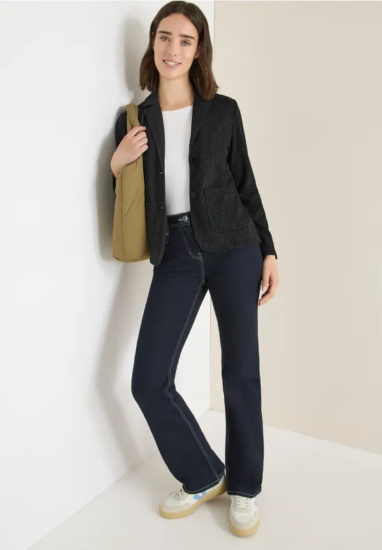 Klassischer Blazer mit Fischgrätenmuster