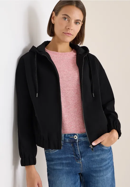 Zip-Hoodie Blouson in Wolloptik