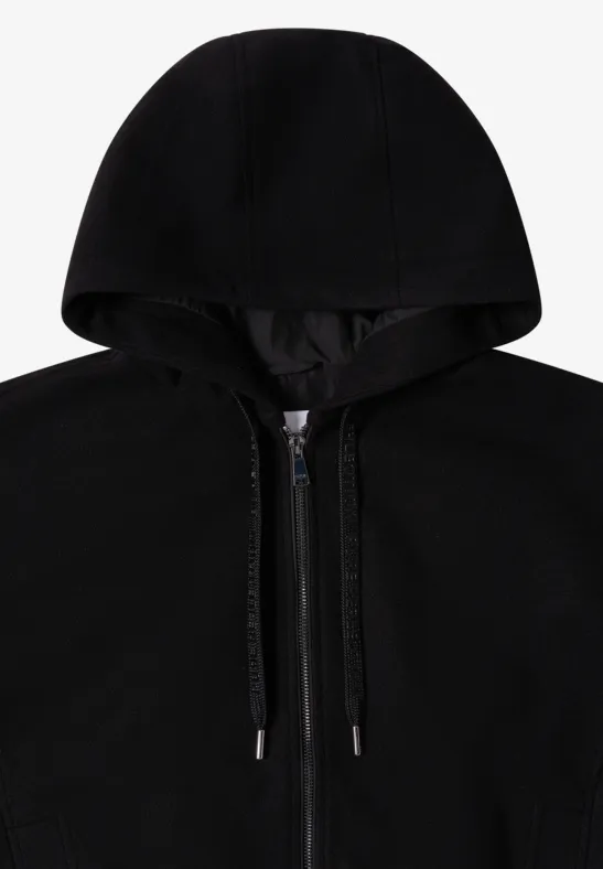 Zip-Hoodie Blouson in Wolloptik