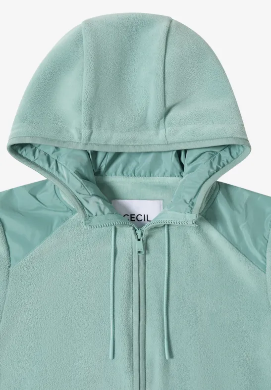 Weiche Fleecejacke mit Tunnelzug-Kapuze