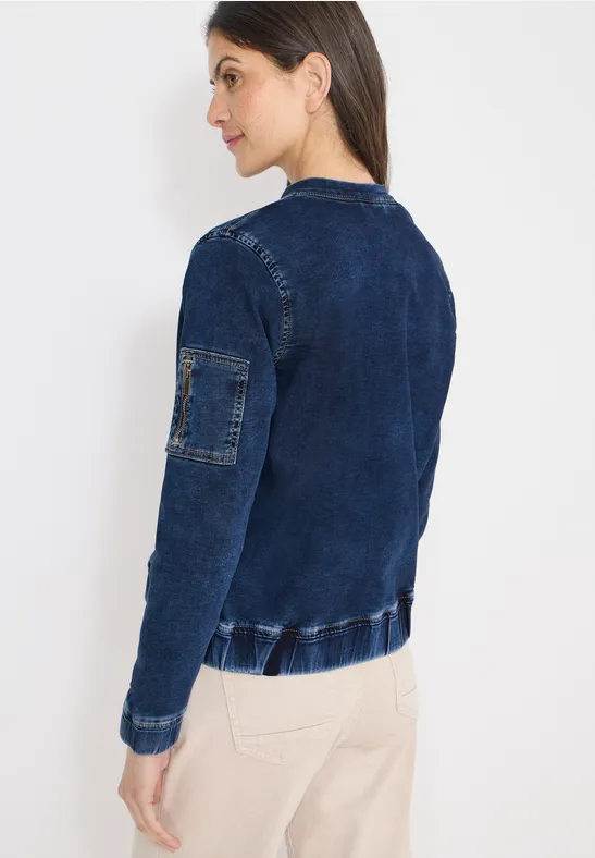 Sportlicher Denim Blouson mit Reißverschluss