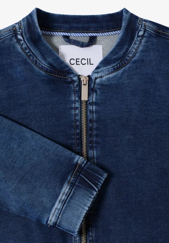Sportlicher Denim Blouson mit Reißverschluss
