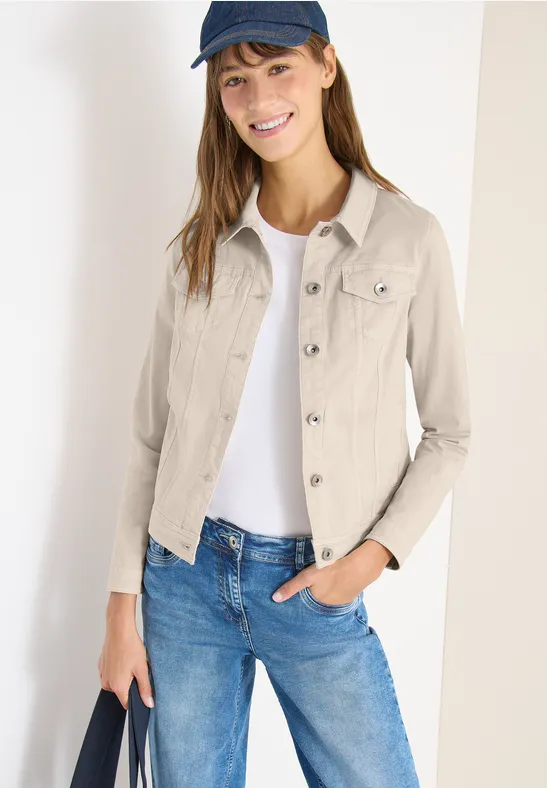 Klassische farbige Denim-Jacke