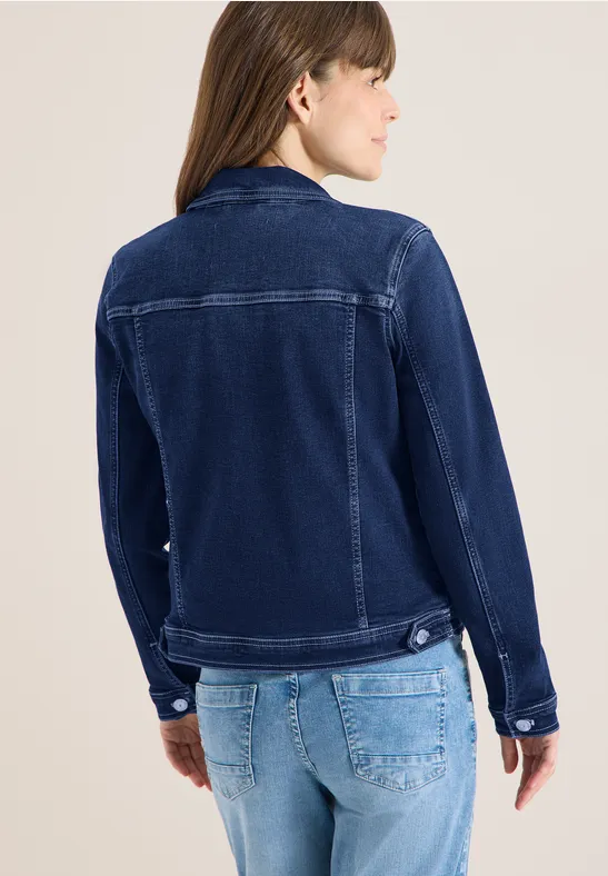 Klassische Stretch-Jeansjacke